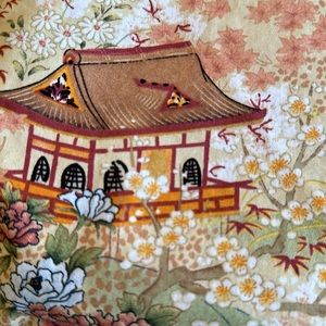 Cuddle Down Asian Tea Time Toile Ceremony Artwork Queen Pillowcases - 2